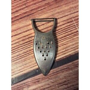 Vintage S & S Grater / Vegetable Peeler Arrow Head Shaped Kitchen Tool Metal